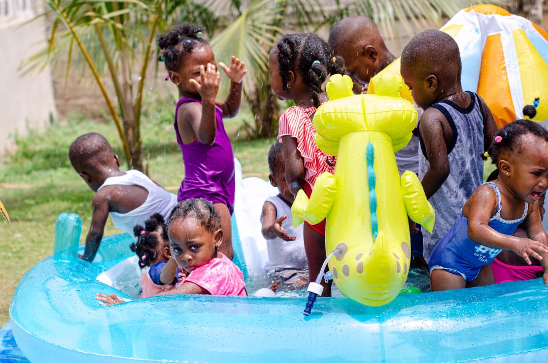 Learners developing water confidence