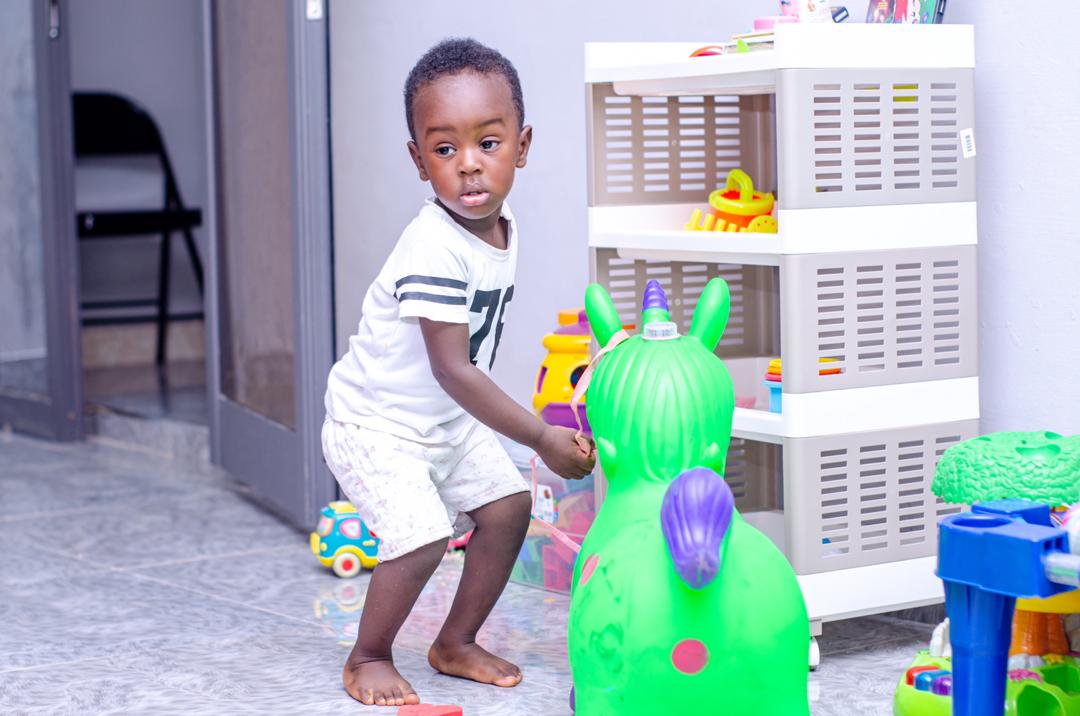 Indoor play area for creative activities